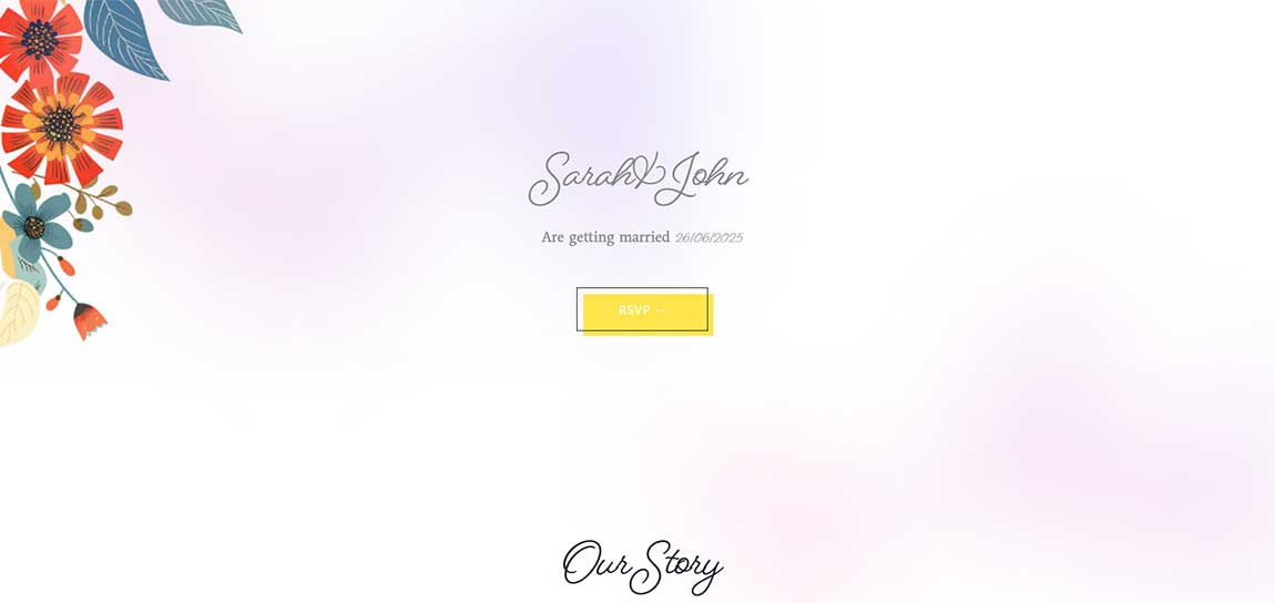 floral theme preview screenshot